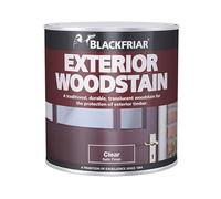 Blackfriar Exterior Woodstain, Ebony Satin Finish, 2.5L, Weather-Resistant, Solvent-Based, for Hard and Soft Woods