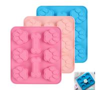 Blackfriday,3-Piece Dog Paw & Bone Silicone Molds Set: 3D Cake, Chocolate Moulds for Baking, Non-Stick Food-Grade Silicone for Candy, Jelly, Ice Cubes, Pet Treats,Cybermonday