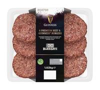 Blackgate 6 Premium Beef & Guinness Burgers 1.02kg | Case of 4
