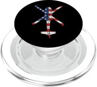 Blackhawk American Flag Military Attack Helicopter UH60 PopSockets PopGrip for MagSafe