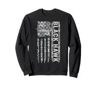 Blackhawk American Flag Military Helicopter Blackhawk Sweatshirt