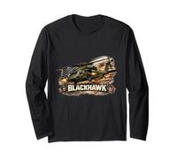 Blackhawk Military Helicopter UH60 Helicopter Aviation Long Sleeve T-Shirt