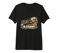 Blackhawk Military Helicopter UH60 Helicopter Aviation Premium T-Shirt