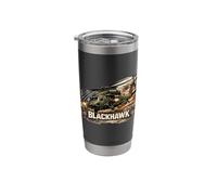 Blackhawk Military Helicopter UH60 Helicopter Aviation Stainless Steel Insulated Tumbler