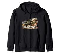 Blackhawk Military Helicopter UH60 Helicopter Aviation Zip Hoodie