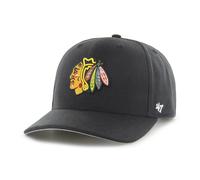 47 Brand Cap NHL Chicago Blackhawks MVP Cold Zone DP Low-Profile Snapback Black