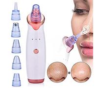 Blackhead Remover Electric Suction Pore Cleaner Beauty Equipment Vacuum Deep Cleansing Multi-functional Heads Three Ways to Remove Blackheads Level 3 Strength Physically Unclogs Pores Removes Dirt Shr
