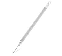 Blackhead Remover Pimple Popper Blemish Acne Comedone Extractor Removal Needle Tool Set kit Zits on Face Extraction Double Sided Anti-Slip Stainless Steel (Needle+Loop 1Pcs)