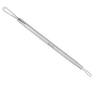 Blackhead Remover Pimple Popper Blemish Comedone Extractor Acne Tool Pimple Spot Popper Komedon Double Side Soft Touch and No-Slip Skincare for Whitehead Removal (Stainless Steel) (TT-028), Silver