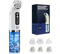 Blackhead Remover, Pore Cleaner, Face, Blackhead Remover, Suction Nose, Acne, Pimple Suction with 4 Modes, 6 Vacuum Suction Cups & Visible Water Tank, Facial Cleansing Acne Treatment, Blackhead Sucker