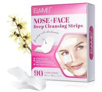 Blackhead Remover Pore Strips - 30 Nose + 60 Face Strips | Deep Cleansing for Nose & Face | Blackheads with 90 T-Zone | Instant Pore Unclogging and Dirt Removal | (White)