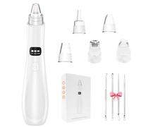 Blackhead Remover Pore Vacuum,Blackhead Extractor Tool with 3 Adjustable Suction Levels,6 Probes,USB Rechargeable Blackhead Vacuum Kit Electric Acne Extractor Tool for Adults