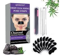 Blackhead Remover Strips, 80 Pcs Nose Strips for Blackhead Remover, Pore Strips for Blackheads, for Blackhead Control, Suitable for All Skin Types