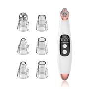 Blackhead Remover Vacuum - Electric Pore Vacuum Cleaner with 3 Suction Modes & 5 Replaceable Heads, Facial Skin Cleaner for Blackheads, Whiteheads & Deep Pore Cleansing