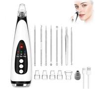Blackhead Remover Vacuum, Rechargeable Black Head Remover for Face with 3 Suction Modes, 6 Suction Heads and 8 Pcs Acne Pimple Whitehead Extractor Tool Kit, Deep Facial Cleansing and Acne Treatment