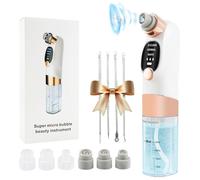 Blackhead Remover Vacuum, Rechargeable Pore Vacuum Cleaner with 3 Adjustable Suction Power Modes, Black Head Remover Deep Cleansing Pores Blackhead Remover Tool with 6 Replaceable Suction Heads