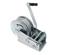 BLACKHORSE-RACING 3500 lbs Hand Winch with 33FT Cable, Hardened Steel 2 Gear Manual Crank Winch for ATV RV Boat Trailer Truck Marine Winch Heavy Duty Hand Crank Winch with Hook
