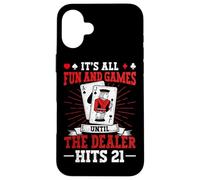 Blackjack Black Jack Funny Casino Card Game Case for iPhone 16 Plus