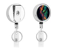 Blacklight Dancer Ballet Retractable Womens Badge Reel for Men ID Card Holder Clip Work Nurse