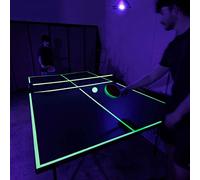Blacklight Ping Pong Set, Glow in The Dark Ping Pong, UV Floodlight Table Tennis, Neon Table Tennis, Ceiling Attachment