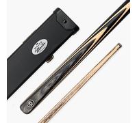 Blackline Classic 2 Piece Heavy Weight English Pool Cue 8.5mm Tip | Full Size Cue & Hard Case Set For Adults, Weighted for Stability, Layered Tip Shaped & Ready for Play, Full Black Butt Design