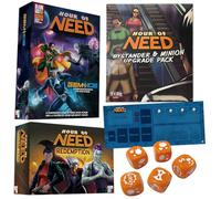 Blacklist Games Hour of Need Board Game Expansions Bundle: Gem and Ice, Divine Law, Redemption, Bystander & Minion Upgrade, Dice, and Playmat (6 Items)