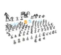 Blacklist Games Miniatures: Fantasy Series 1 Stretch Goals - 66 Styles - 10 Large Figures - 1 Giant 1 Dragon - 3 Colors - Highly Detailed (131 items)