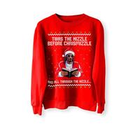 BlackMacaw Rapper Christmas Jumper, Ugly Christmas Sweater Funny Christmas Sweatshirt, Christmas Sweater, Gangsta Wrapper, Holiday Sweater