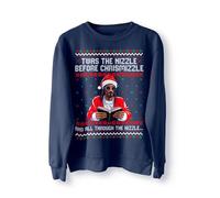 BlackMacaw Rapper Christmas Jumper, Ugly Christmas Sweater Funny Christmas Sweatshirt, Christmas Sweater, Gangsta Wrapper, Holiday Sweater
