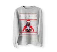 BlackMacaw Rapper Christmas Jumper, Ugly Christmas Sweater Funny Christmas Sweatshirt, Christmas Sweater, Gangsta Wrapper, Holiday Sweater
