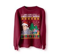 BlackMacaw What A Sad Little Christmas Jumper Sweater Sweatshirt Xmas Jumper Come Dine Dear Lord Jane British UK TV Funny Gift Meme Pullover_MAR_XL Maroon
