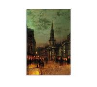 Blackman Street, London 1885 By John Atkinson Grimshaw Painter Artwork Print Photo Art Painting Canvas Home Decorative Bedroom Modern Decors Gifts 24x36inch(60x90cm)