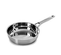 Blackmoor 20cm Stainless Steel Frying Pan/High Grade, PFAS-Free, Suitable for All Hob Types Including Induction and Oven Cooking/Pro Range 65239