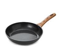 Blackmoor 24cm Frying Pan with Wood Effect Bakelite Handle/Non-Stick Ceramic-Coated Skillet, PFAS-Free, Suitable for All Hob Types/Sherwood Classic Range 65319