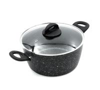 Blackmoor 24cm Stock Pot with Lid/Non-Stick Ceramic-Coated, PFAS-Free, Suitable for All Hob Types/Black Classic Range 66130