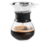 Blackmoor 400ml Pour Over Coffee Maker/Borosilicate Glass Carafe with Stainless Steel Filter/Compact Slow Drip Style Brewer for Rich, Flavourful Coffee 68499