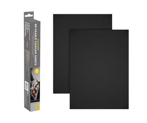 Blackmoor 65489 Non-Stick Cooking Liner Sheets/Reusable 2 Pack/Cut to Size / 40 x 33cm / Easy Clean/Multipurpose for All Oven Types Inc. Fan, Induction, Electric, Microwaves