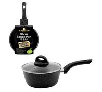 Blackmoor 65740 18Cm Black Non-Stick Sauce Pan With Lid