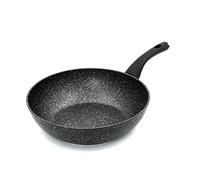 Blackmoor 66160 Classic 28cm Non-Stick Induction Wok/Suitable for Induction, Electric and Gas Hobs/Black Marble Effect Colour