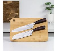 Blackmoor 69029 2-Piece Santoku Knife & Chef’s Knife Set/Stainless Steel Design/Ergonomic Pakkawood Handles/Modern & Stylish Kitchen Knives