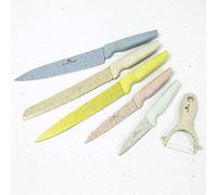 Blackmoor 69640 Marble Coated 5 Piece Knife Set and Ceramic Peeler