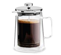 Blackmoor 800ml Glass Cafetiere French Press Coffee Maker, 4-6 Cups, Double Wall Borosilicate Glass with Stainless Steel Precision Filter