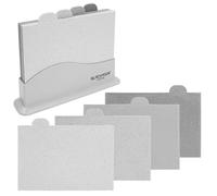 Blackmoor Chopping Board Set of 4 with Stand Compact Slimline Style