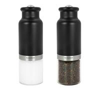 Blackmoor Gravity Electric Salt and Pepper Grinder Set/Battery Operated/Automatic Operation, Tilt to Start/Adjustable Coarseness/Sleek & Stylish Matt Black Design