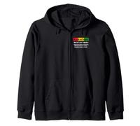 Blacknificent Melanin Definition Black History African Pride Zip Hoodie