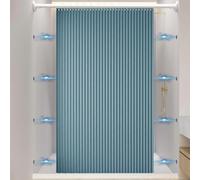 Blackout Accordion Doorway Curtains Sliding Patio & Closet Door Curtains with Easy Install Rod 100x84 Inches Light Blocking & Energy Efficient Design for Home Privacy