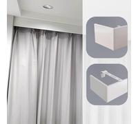 Blackout ain Valance Box - 3.4m/11.2ft Ceiling/Wall Mount Panel - Ele Light Blocking Solut for Home Decor & Privacy - Perfect for Living Room & Bedroom