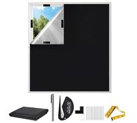 Blackout Blind 145 x 300 cm | No-Drill Stick-On Blackout Window Cover | 100% Light-Blocking Privacy Shade for Bedroom, Nursery & Office | Easy Apply Removable Window Film