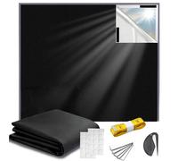 Blackout Blind Blackout Blinds Stick on blackout curtains for bedroom No Drill Blinds Black Out Portable Blackout Blind Cut to Any Size for Travel and Skylight
