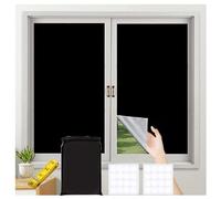 Blackout Blinds 420D Oxford Fabric 100% Temporary Blackout Blinds for Any Window Cut to Size, Stick on Blackout Blinds Portable Use Travel and Bedroom 300 x 145CM
